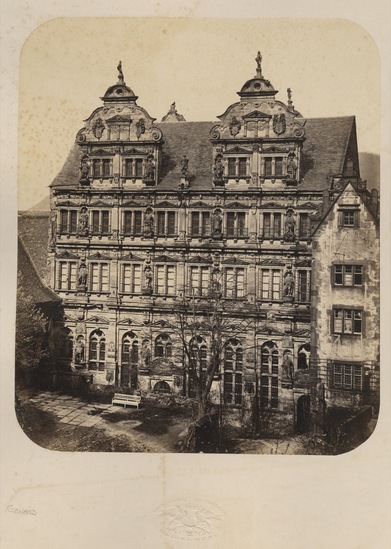 Photograph titled Heidelberg Castle, albumen print, accession number 2000.50.79.