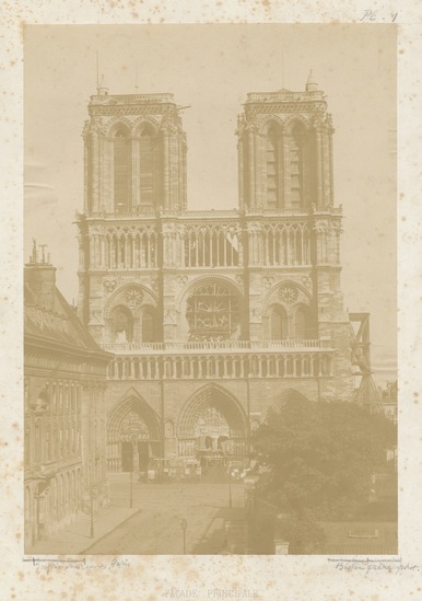 Photograph titled Façade Principale, albumen, accession number 2002.43.54.