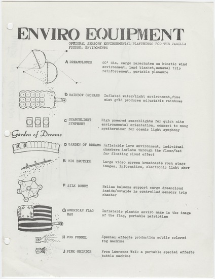 Enviro Equipment (from Ant Farm Prospectus)
