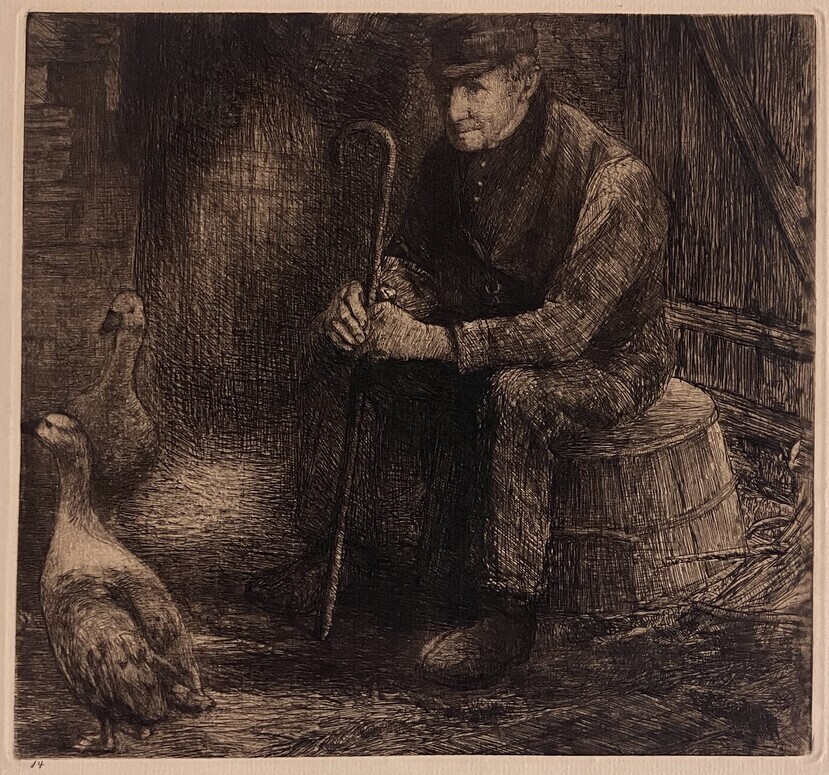 Man with Geese