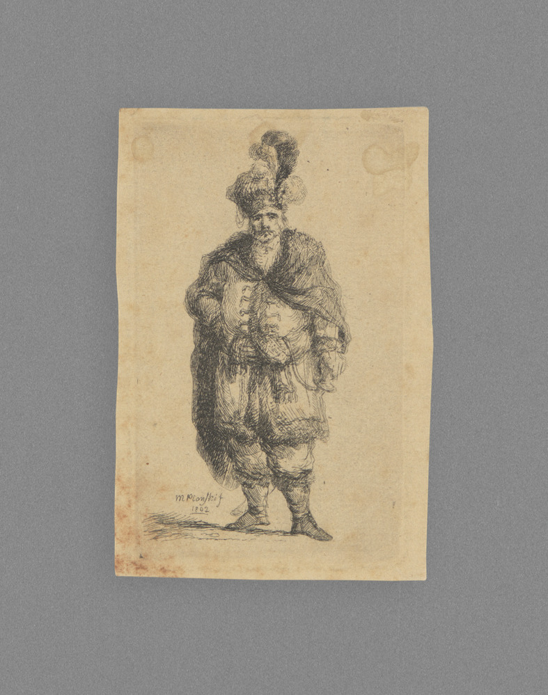 Man with Furcoat and Featherhead