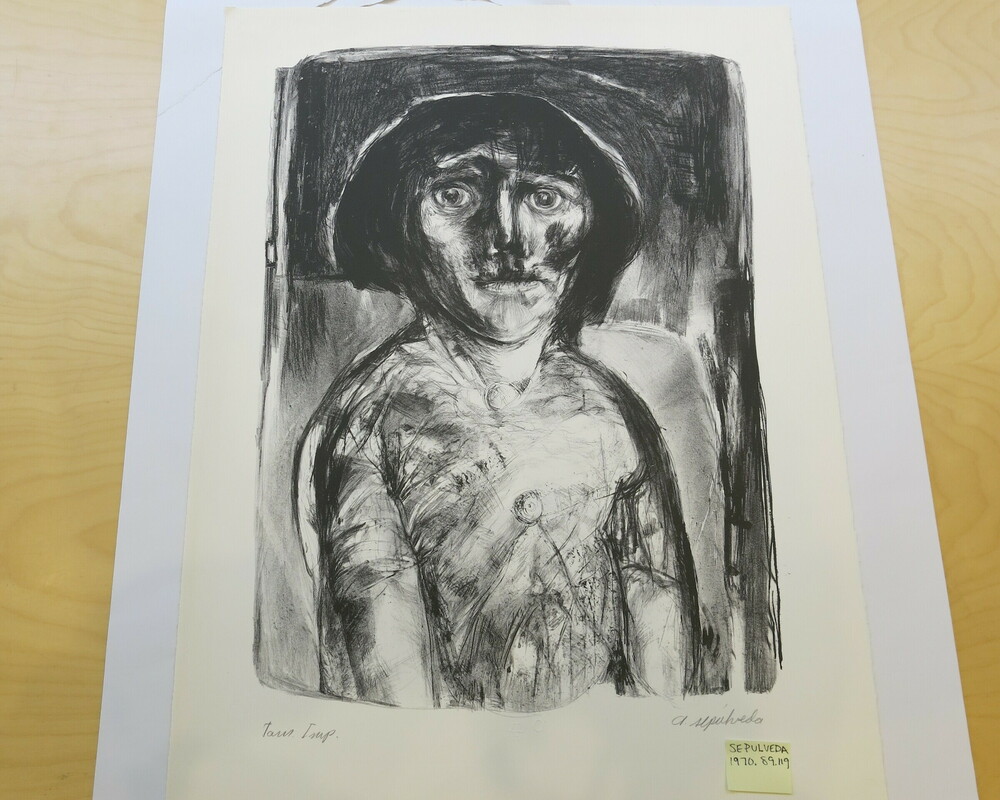 Print 3 of 3 titled Untitled, lithograph, accession number 1970.89.119.