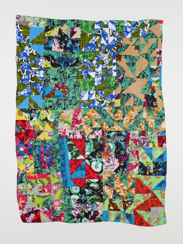 Textile titled Untitled, Cotton, polyester and rayon printed fabrics, and cotton backing, accession number 2019.72.5.