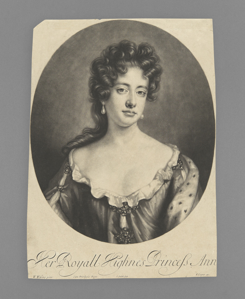 Print titled Princess Ann, mezzotint, accession number 1967.99.