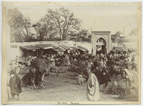 Photograph titled The Soko Tangier, gelatin silver chloride print, accession number 2005.3.34.a.