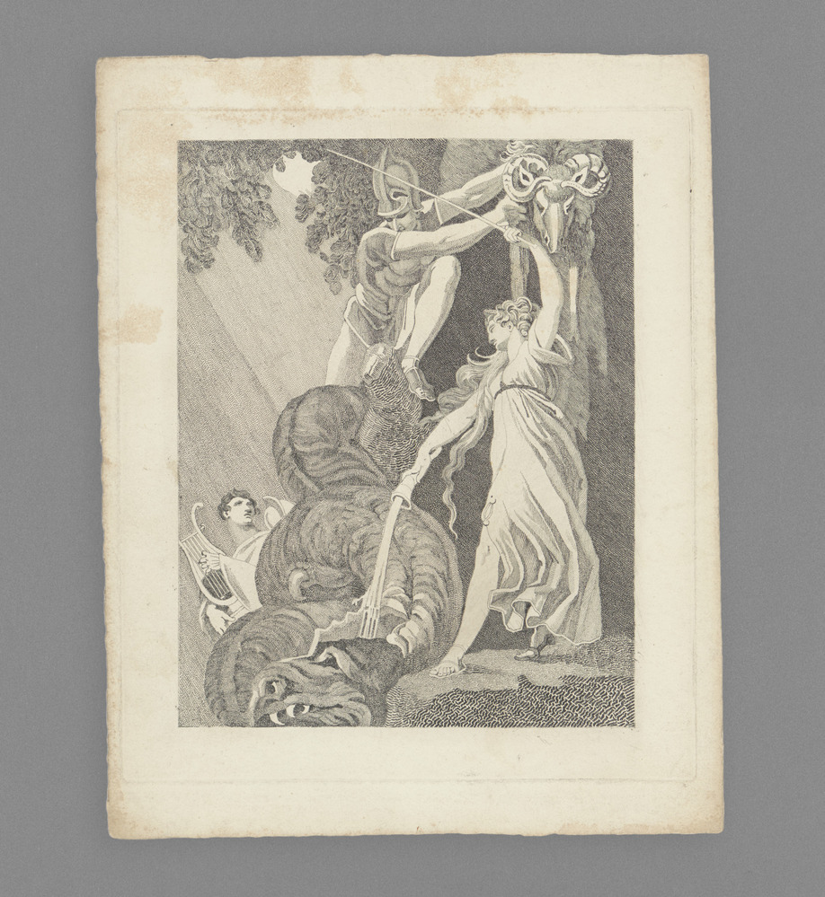 Print titled Mythical Subject, engraving, accession number 1967.97.