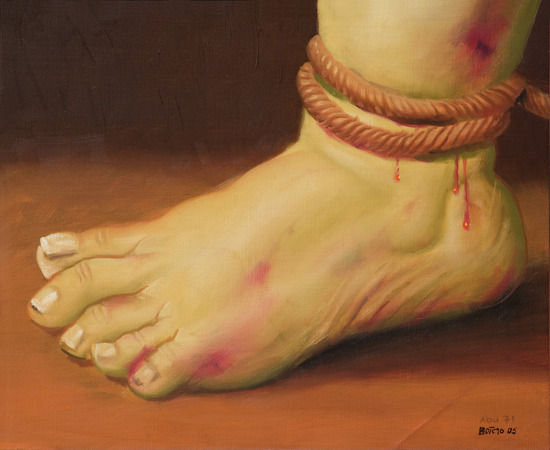 Painting titled Abu Ghraib 71, oil on canvas, accession number 2009.12.44.