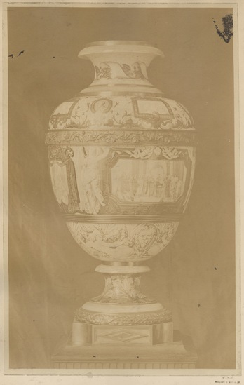 Photograph titled Vase, albumen, accession number 2002.43.55.