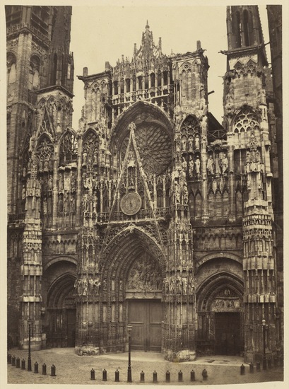 Photograph titled Cathedral of Notre Dame Nov 1865, albumen print from wet-plate collodion negative, accession number 2002.43.845.