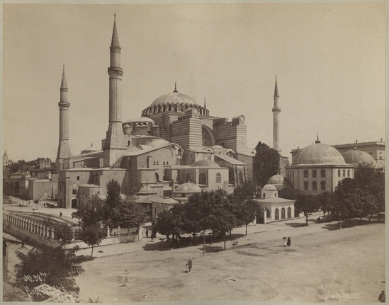 Photograph titled No. 98 bis. Mosquee de Ste. Sophie, albumen, accession number 2005.3.33.55.a.