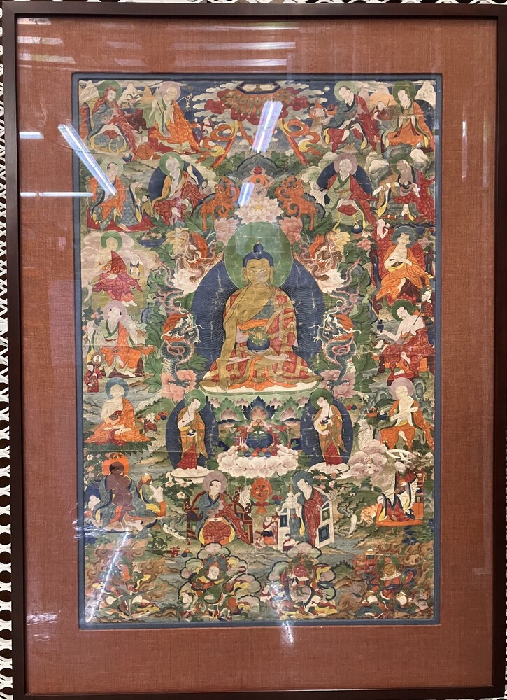 Shakyamuni with Sixteen Arhats