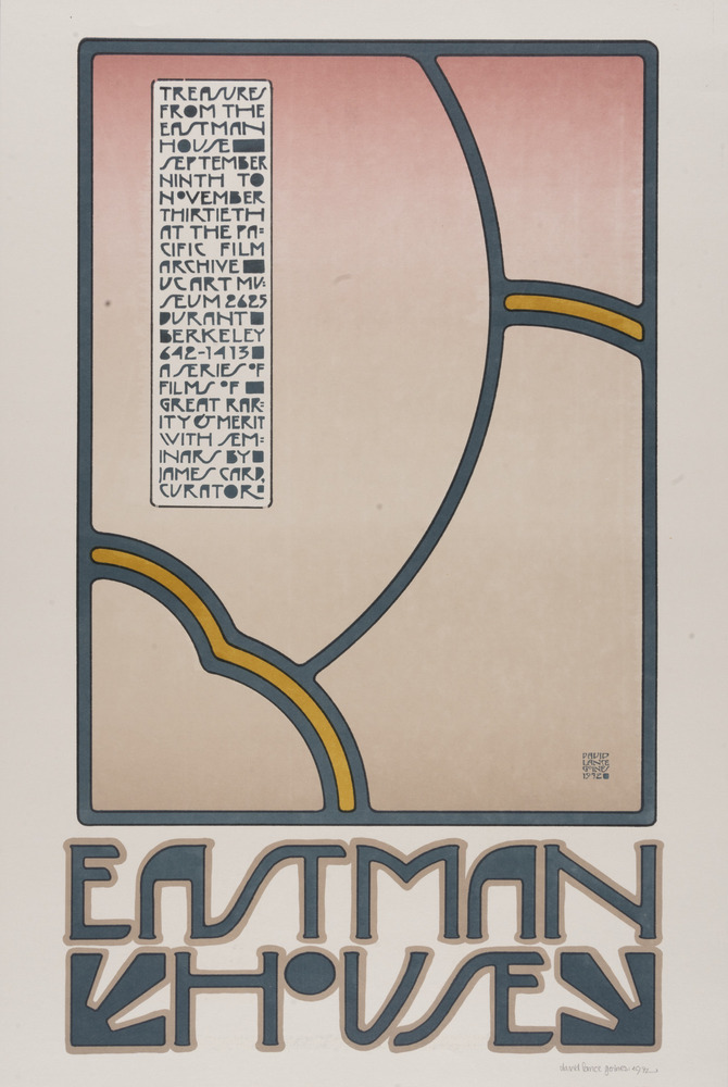 Print 1 of 2 titled Eastman House (Pink), lithograph, accession number 1997.41.20.