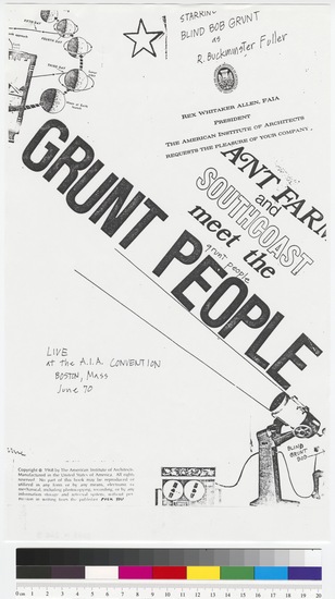 Ant Farm and Southcoast meet the Grunt People (Marilyn Oshman collection)