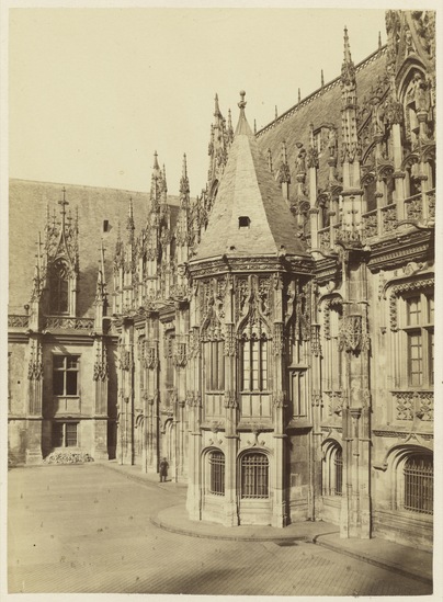 Photograph titled Palais de Justice / Rouen Nov 4th 1865, albumen print from wet-plate collodion negative, accession number 2002.43.848.