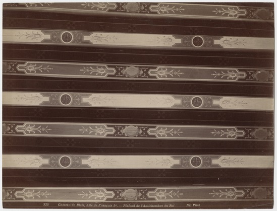 Photograph titled 325 Château de Blois, Aile de François 1er. - Plafond de l'Antichambre du Roi, albumen, accession number 2002.43.187.