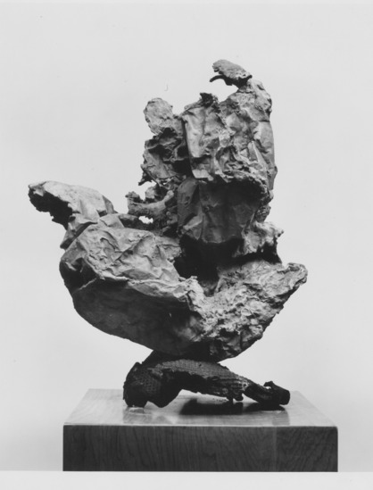 Sculpture 2 of 2 titled Wastepaper II, bronze, accession number 1960.12.