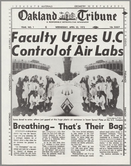 Inflatocookbook, first edition (Faculty Urges UC Control of Air Labs)