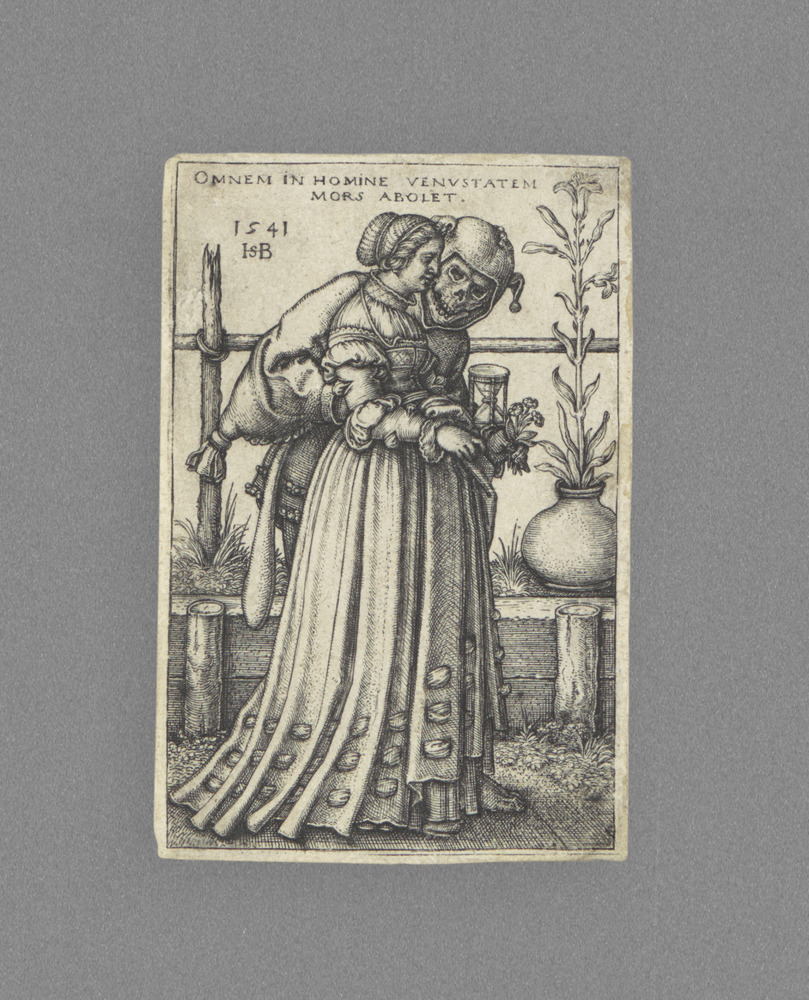 Print 1 of 2 titled The Young Maiden with Death, engraving, accession number 1972.57.