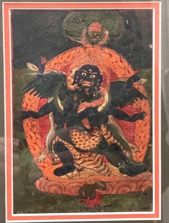 Vajrakila Heruka (from the Nyingma Sect) Yab-yum Image