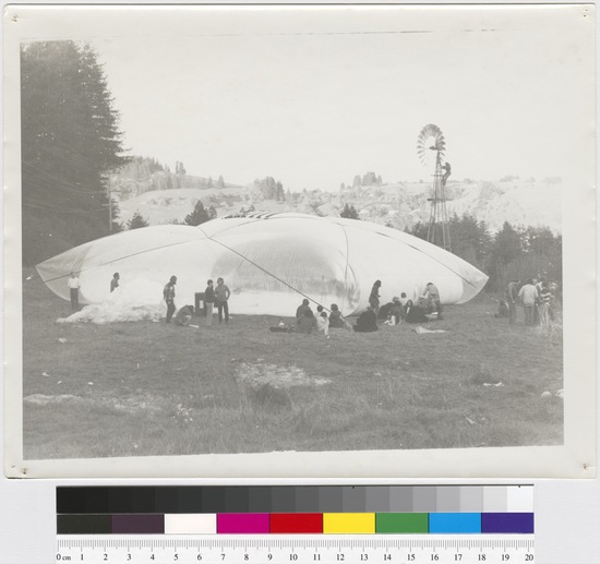 Photograph titled Freestone (CA) Conference (Inflatables), black-and-white photograph, accession number 2005.14.252.20.
