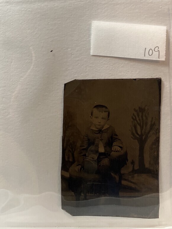 Untitled (Portrait of a Very Young Child, Seated on a Chair)