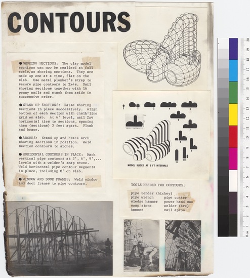 Contours, Shoring Sections, Stand Up Sections, Arches...(House of the Century Ferrocement Construction Guide originals)