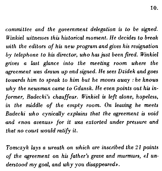 booklet page 12 of 31 titled L'homme de fer - Wajda