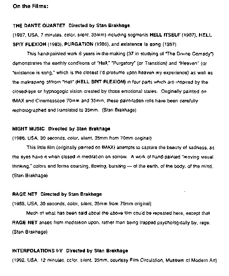 program note page 10 of 16 titled Spirit stream storm, source: Harvard Film Archive