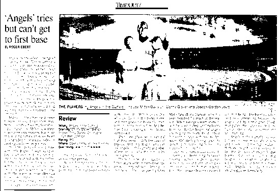 review titled Angels tries but can't get to first base, source: West County Times