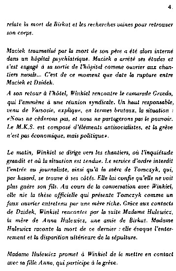 booklet page 6 of 31 titled L'homme de fer - Wajda