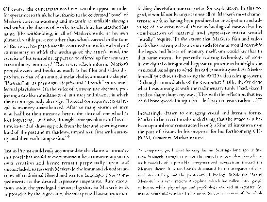 program page 12 of 42 titled Chris Marker Silent movie, source: Wexner Center for the Arts