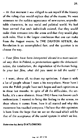 booklet page 31 of 31 titled L'homme de fer - Wajda