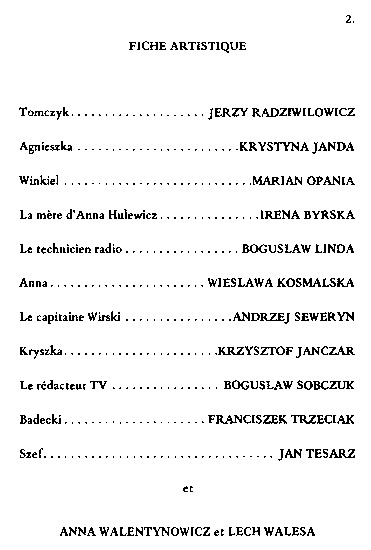 booklet page 4 of 31 titled L'homme de fer - Wajda