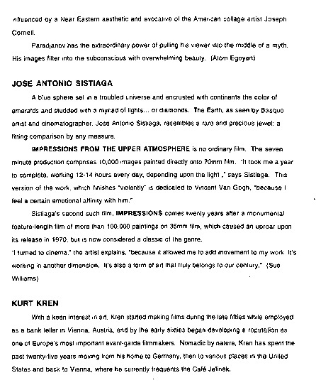 program note page 8 of 16 titled Spirit stream storm, source: Harvard Film Archive