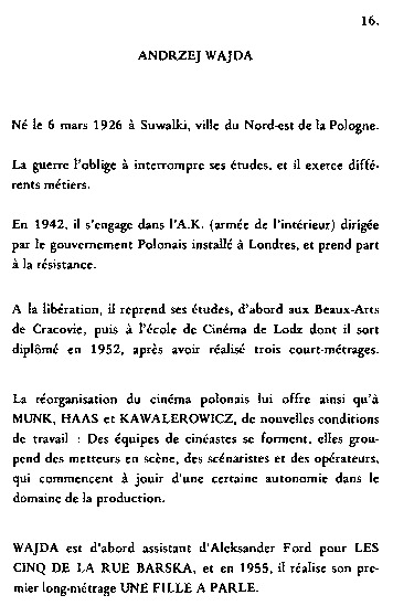 booklet page 18 of 31 titled L'homme de fer - Wajda