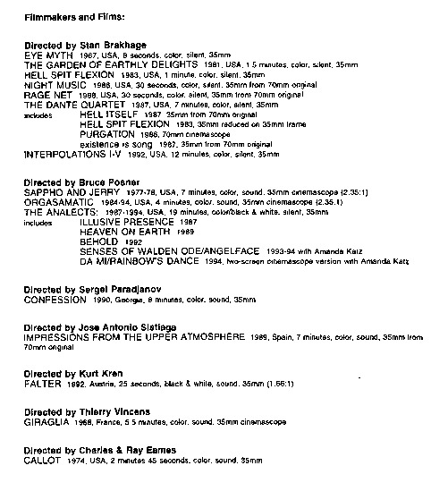 program note page 15 of 16 titled Spirit stream storm, source: Harvard Film Archive