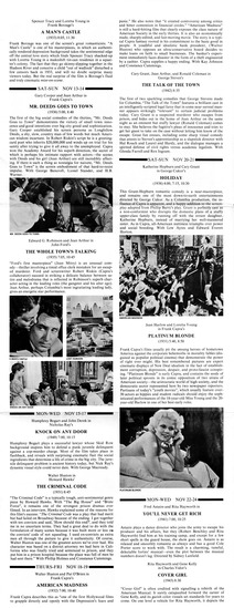 program note page 2 of 5 titled Frank Capra: 1925-1948 / Columbia: 1931-1950 : Two Tributes, source: Interplayers