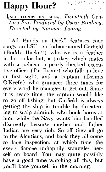 review titled Happy hour?, source: Newsweek