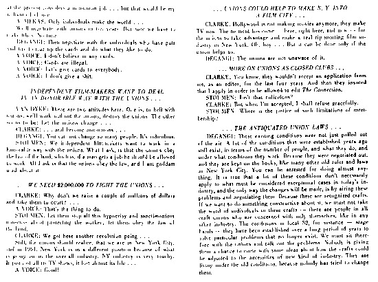 article page 7 of 12 titled Film unions and the low-budget independent film production - an exploratory discussion, source: Film Culture