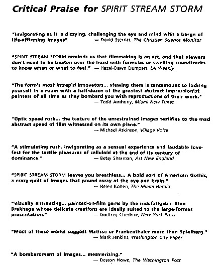 program note page 16 of 16 titled Spirit stream storm, source: Harvard Film Archive