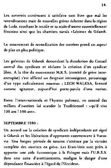 booklet page 16 of 31 titled L'homme de fer - Wajda