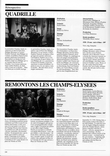 program note page 8 of 20 titled Rétrospective Sacha Guitry, source: Locarno International Film Festival