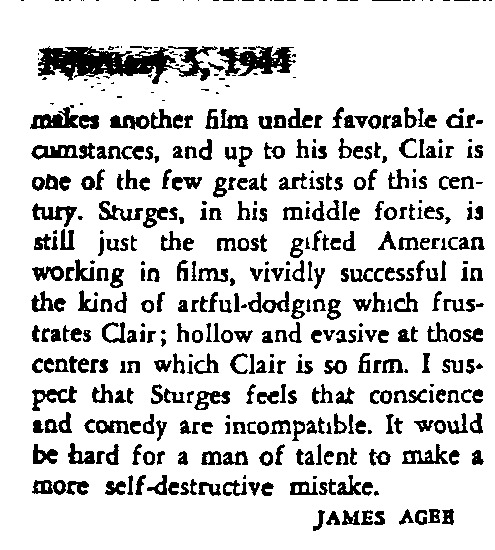 review page 3 of 3 titled Films: The miracle of Morgan's Creek, source: Nation, The