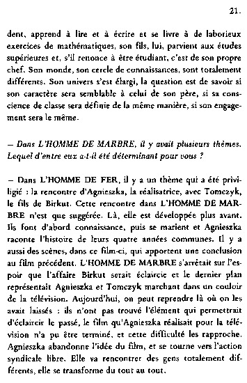 booklet page 23 of 31 titled L'homme de fer - Wajda