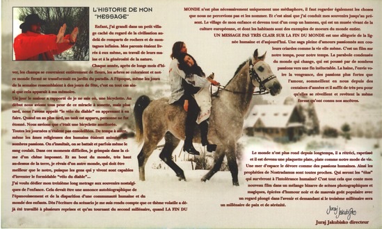 press kit page 6 of 12 titled An ambiguous report about the end of the world, source: J&J Jakubisko Film s.r.o.