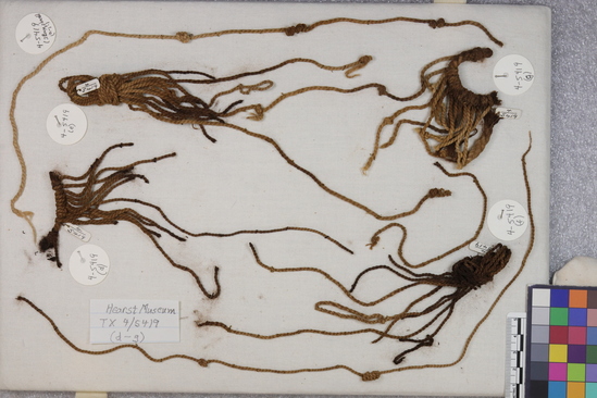 Hearst Museum object titled Textile fragment, accession number 4-5419e, no description available.