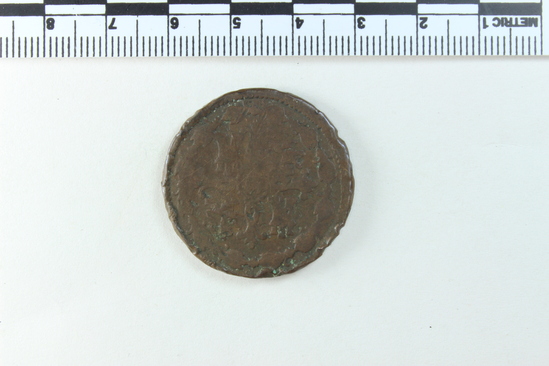 Hearst Museum object 3 of 4 titled Coin, accession number 7-5281, no description available.