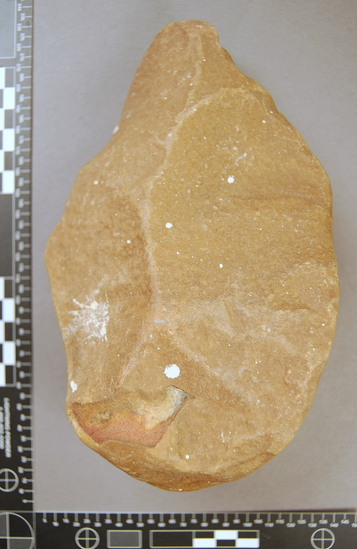 Hearst Museum object titled Handaxe, accession number 9-9827, described as Handaxe