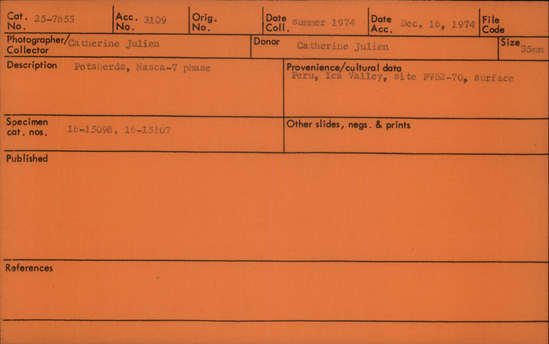 Documentation associated with Hearst Museum object titled Color slide, accession number 25-7655, no description available.