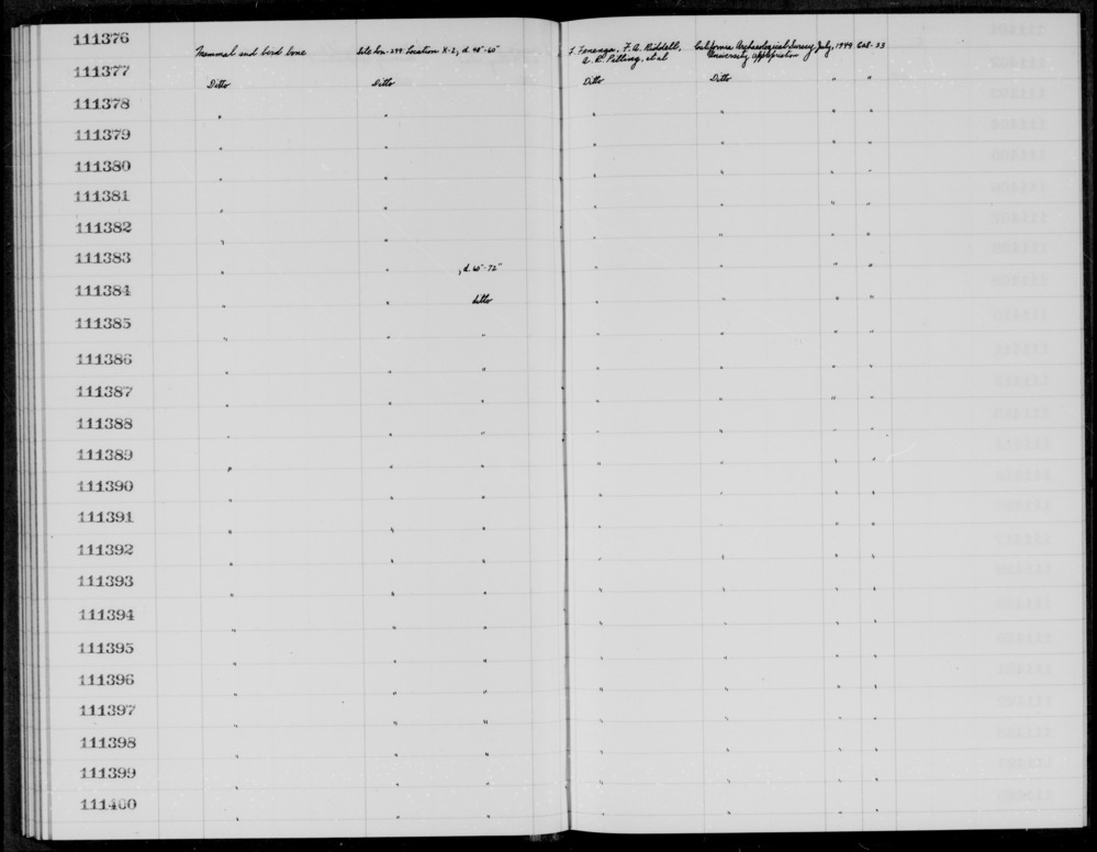 Documentation associated with Hearst Museum object titled Faunal remains, accession number 1-111378, described as Mammal and bird.